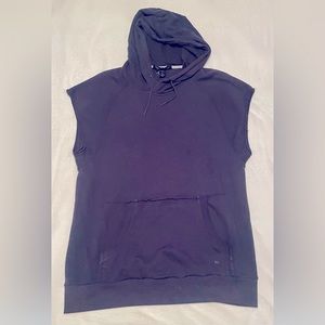 Men’s cotton athletic cut sleeves hoodie - Navy